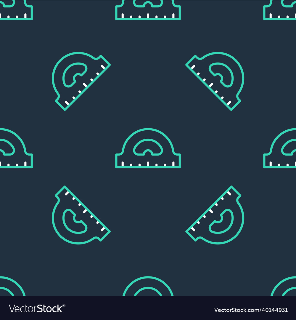 Line protractor grid for measuring degrees icon vector image Line protractor grid for measuring degrees icon