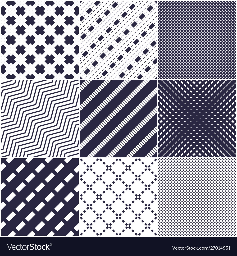 Minimal lines seamless patterns set abstract vector image Minimal lines seamless patterns set abstract