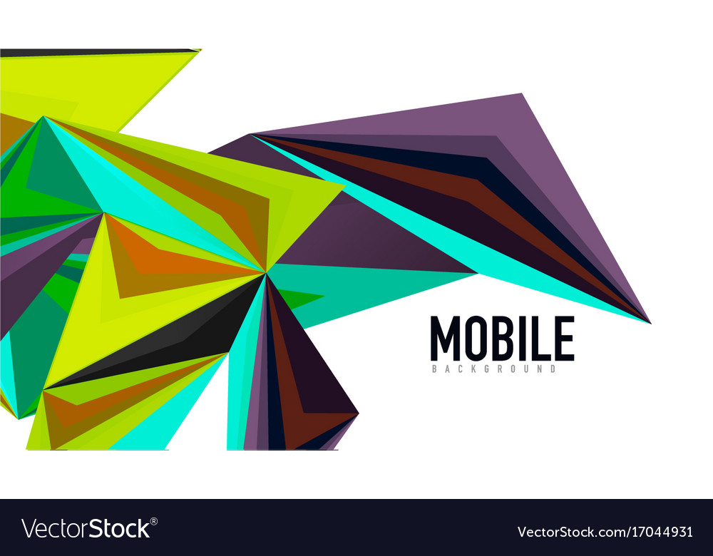 Modern triangle presentation template