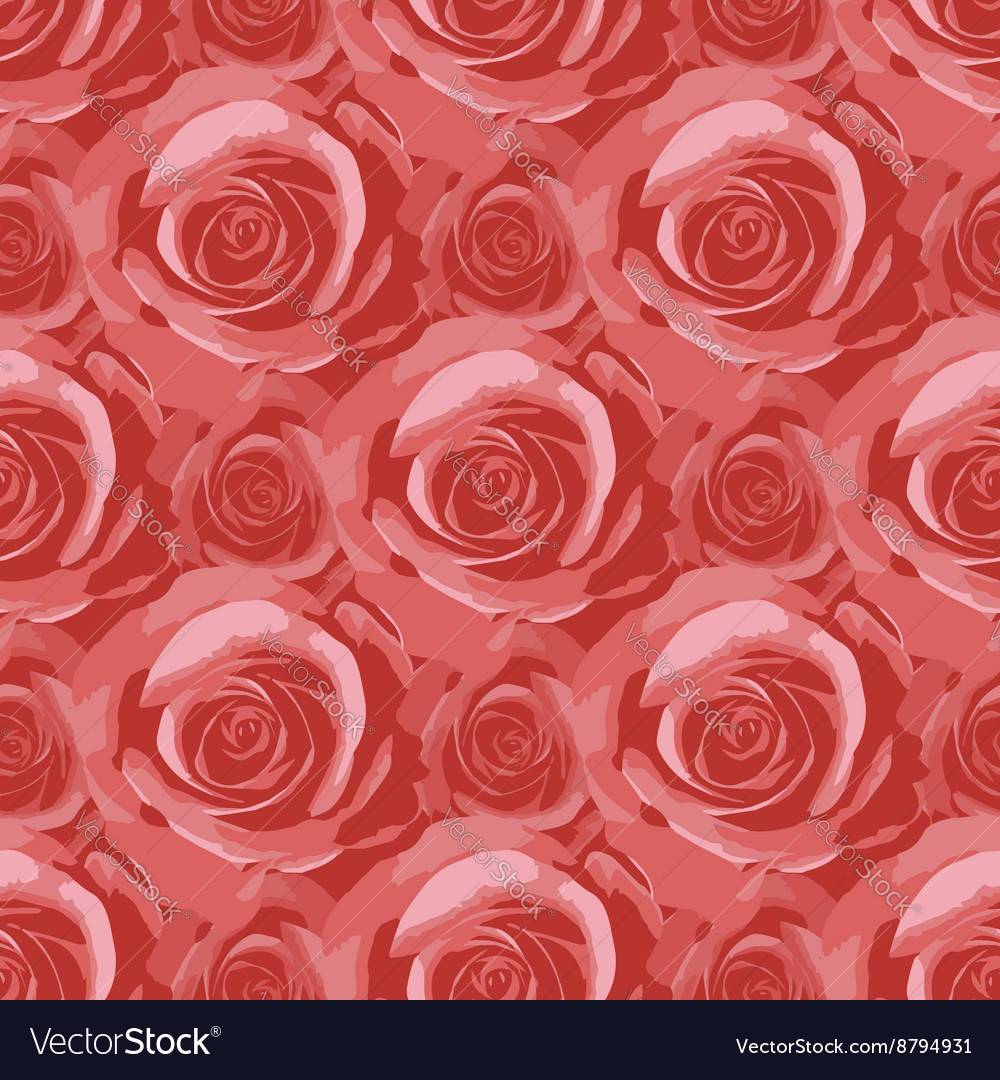 Seamless background with colored roses