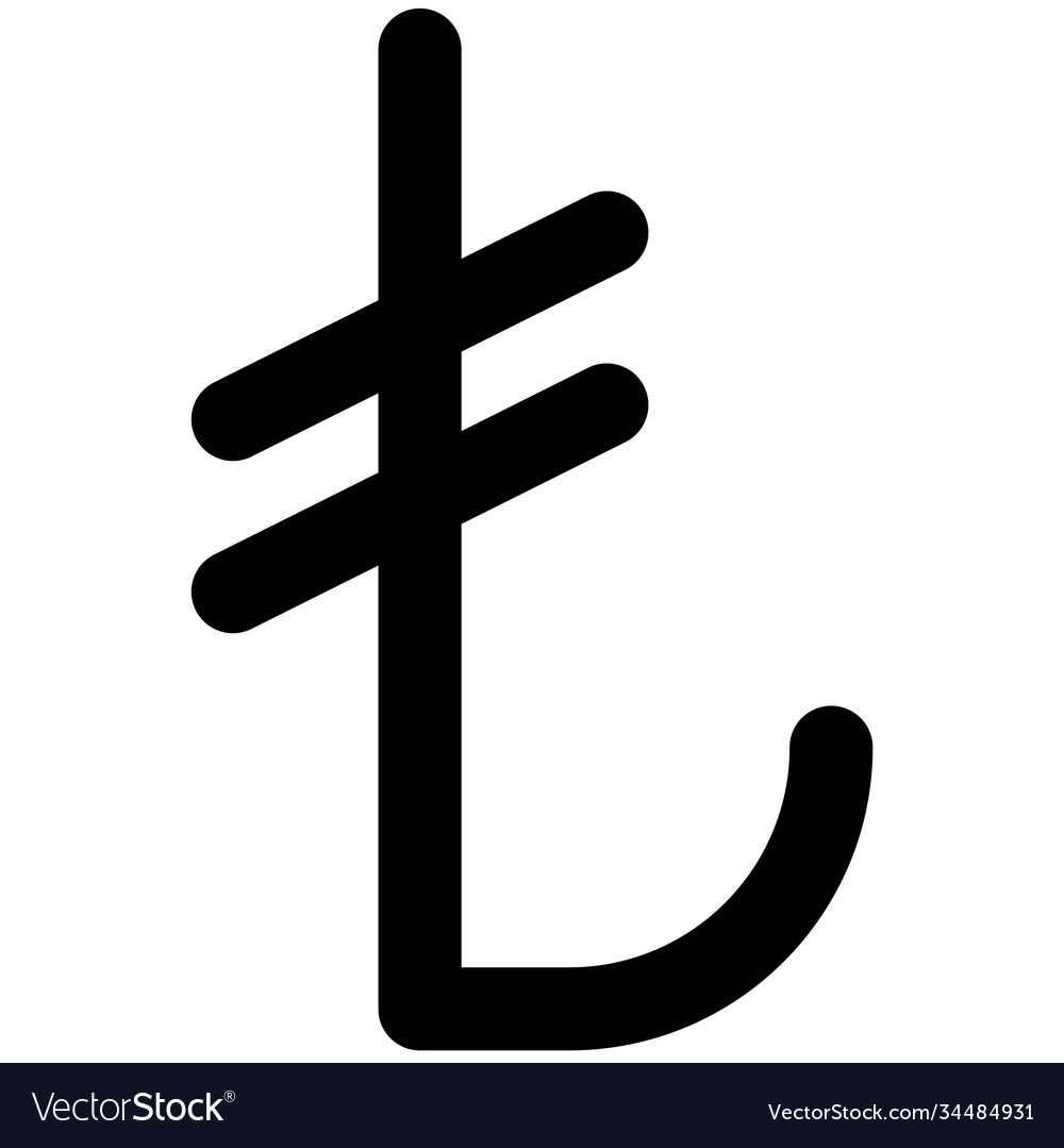Turkish lira sign icon currency turkey