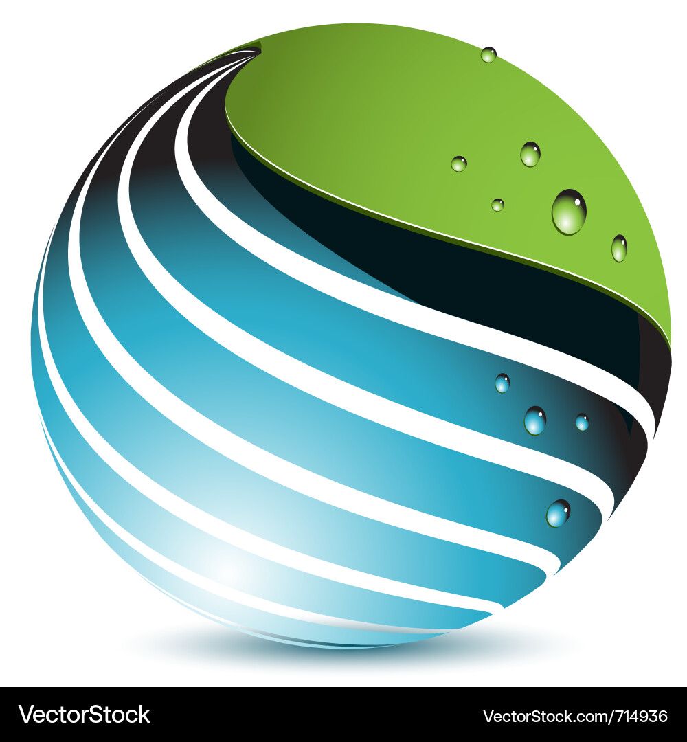 Blue globe Royalty Free Vector Image - VectorStock