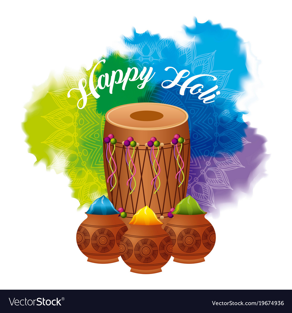 holi dholak playing