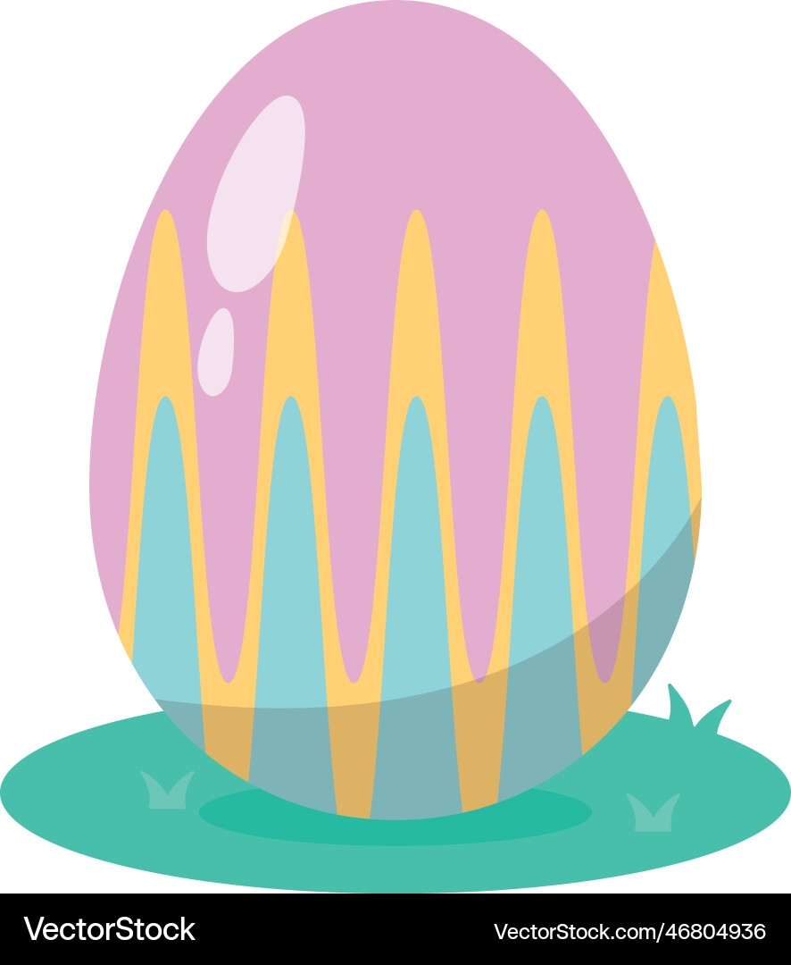 Isolated colored easter egg icon Royalty Free Vector Image
