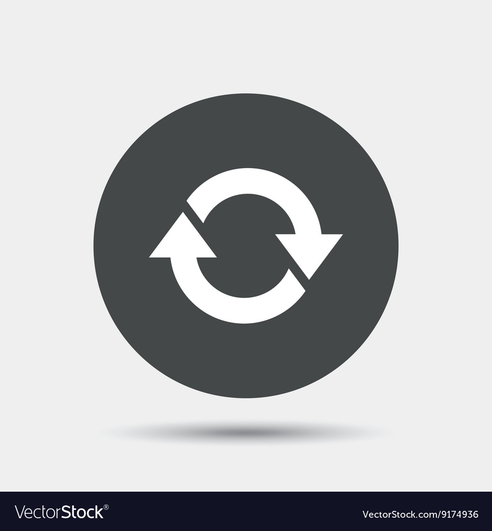 Rotation icon repeat symbol refresh sign