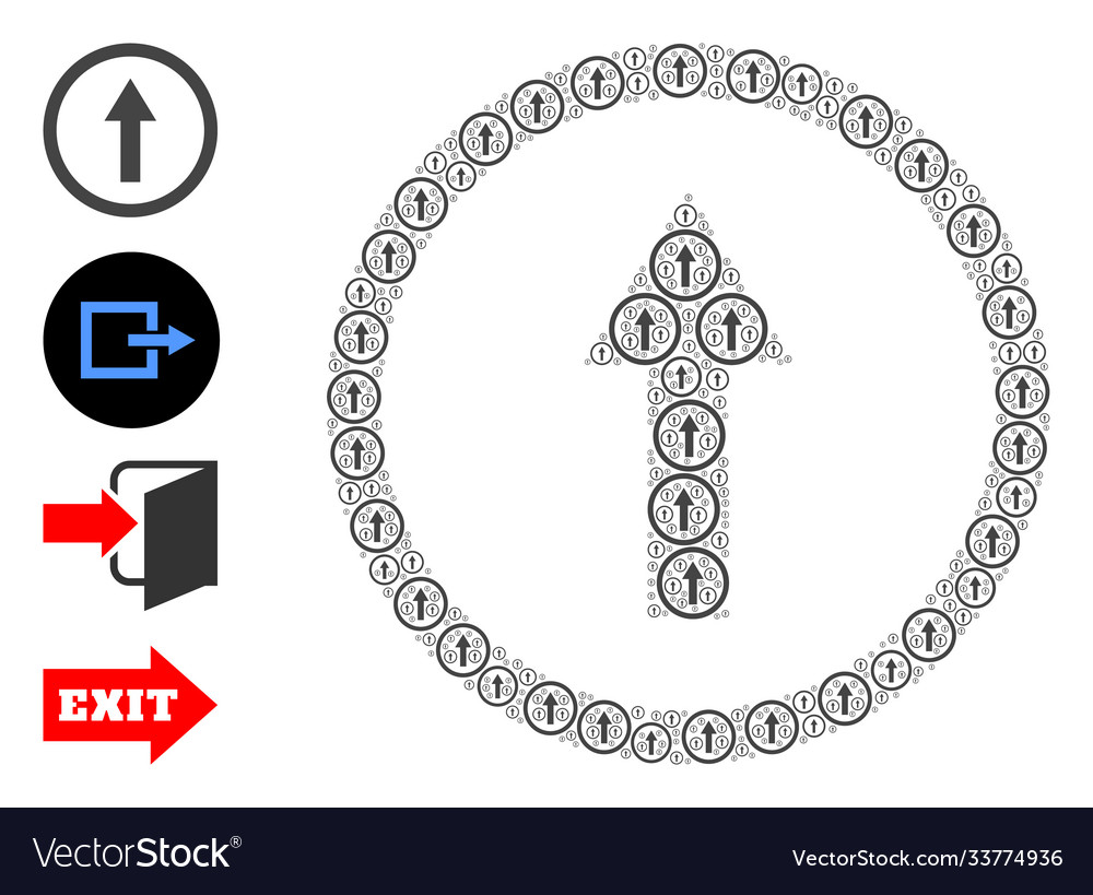 Runder Pfeil nach oben recursion Mosaik selbst Elemente vector image Runder Pfeil nach oben recursion Mosaik selbst Elemente