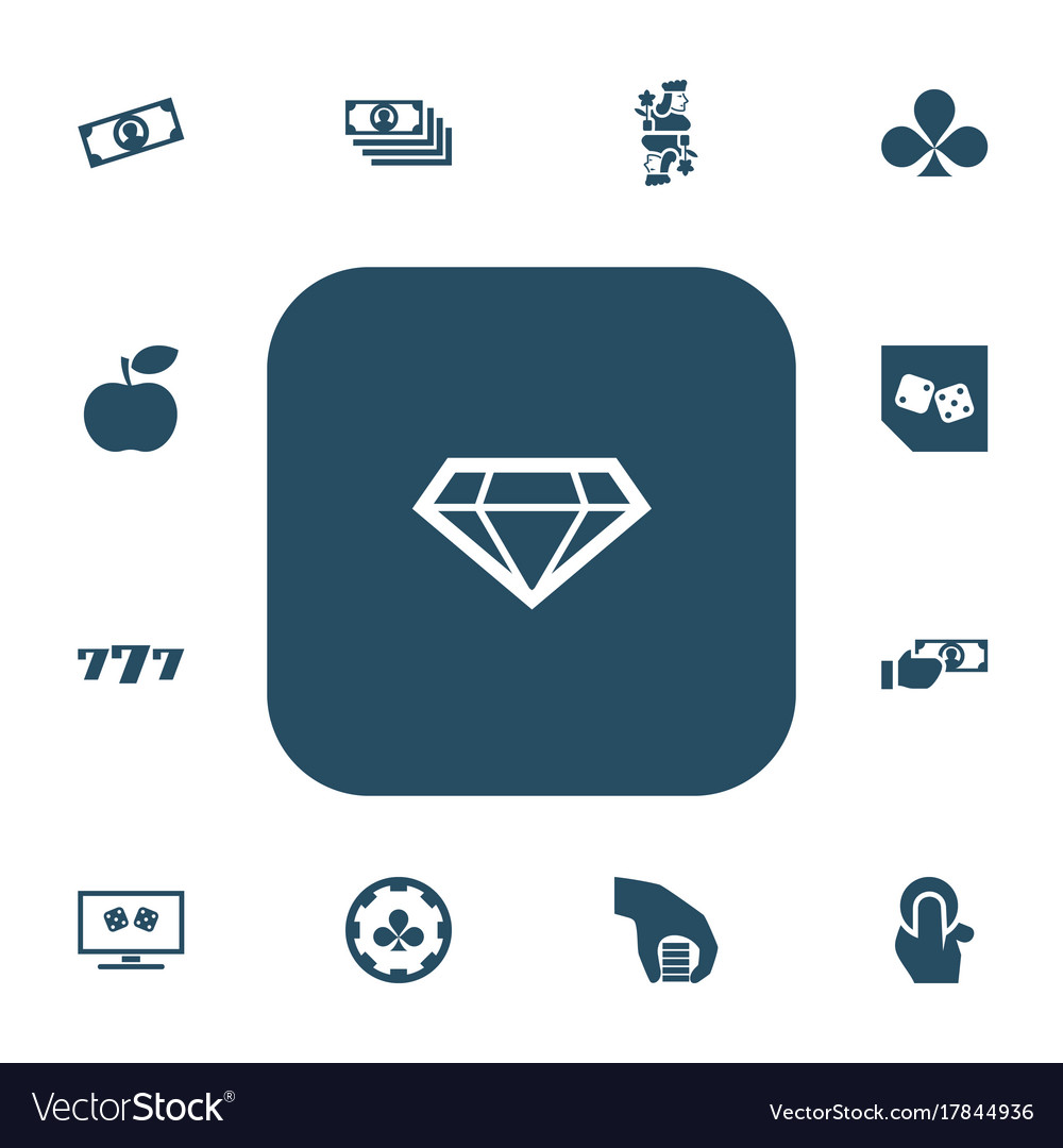 Set of 13 editable game icons includes symbols