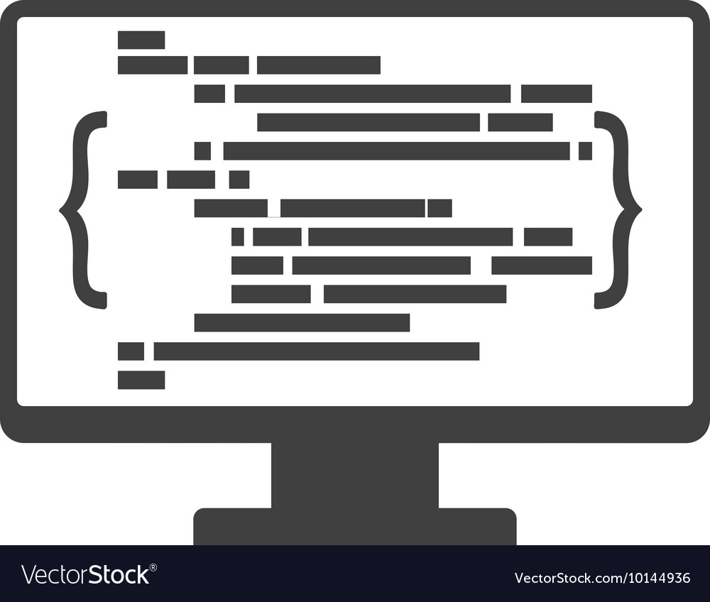 Technology Code Icon - Digital Network