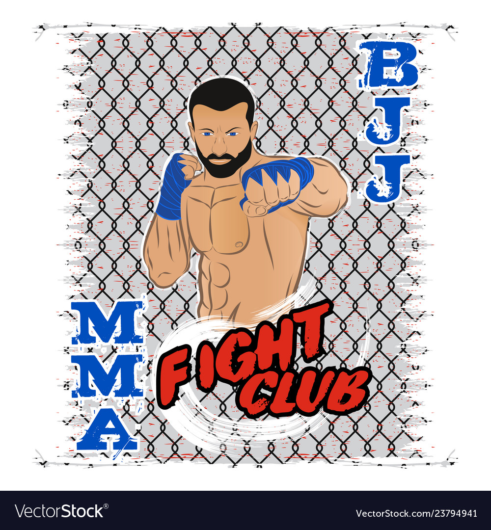 Mixed martial arts 0007 1 Royalty Free Vector Image