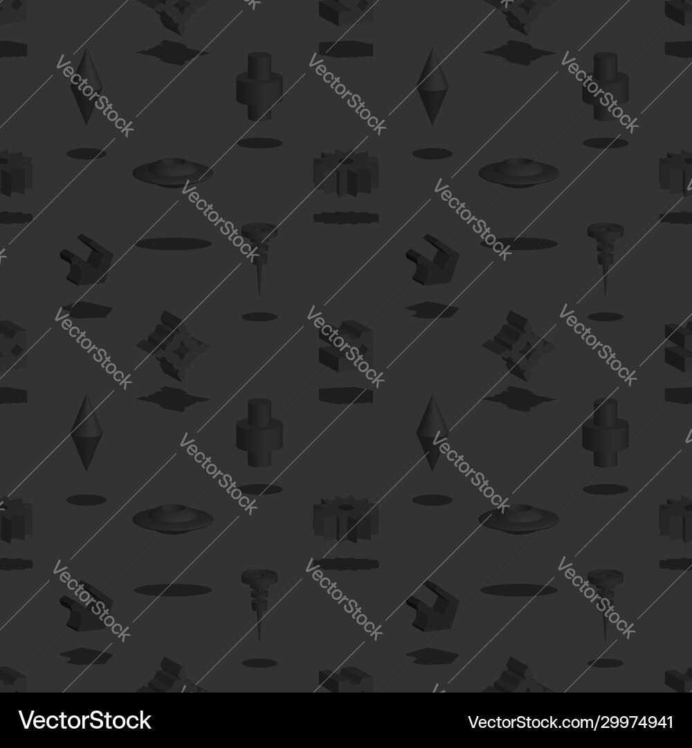 Mask Without Design Seamless pattern without a mask dark figures Vector Image