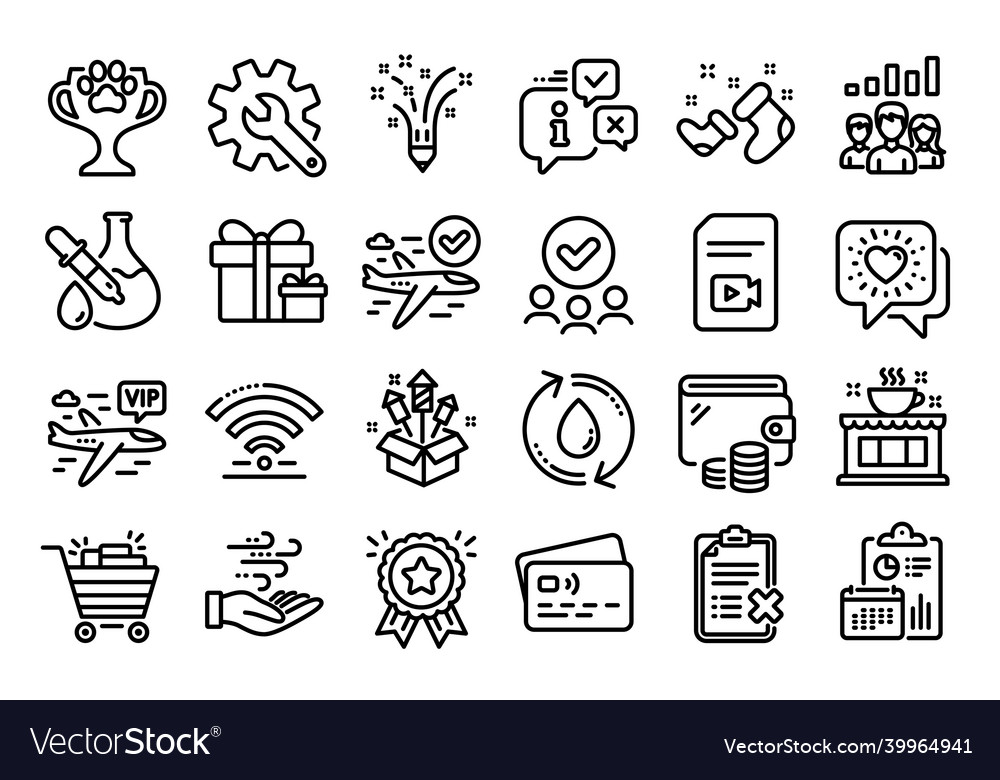 Set of customisation video file vector image Set of customisation video file