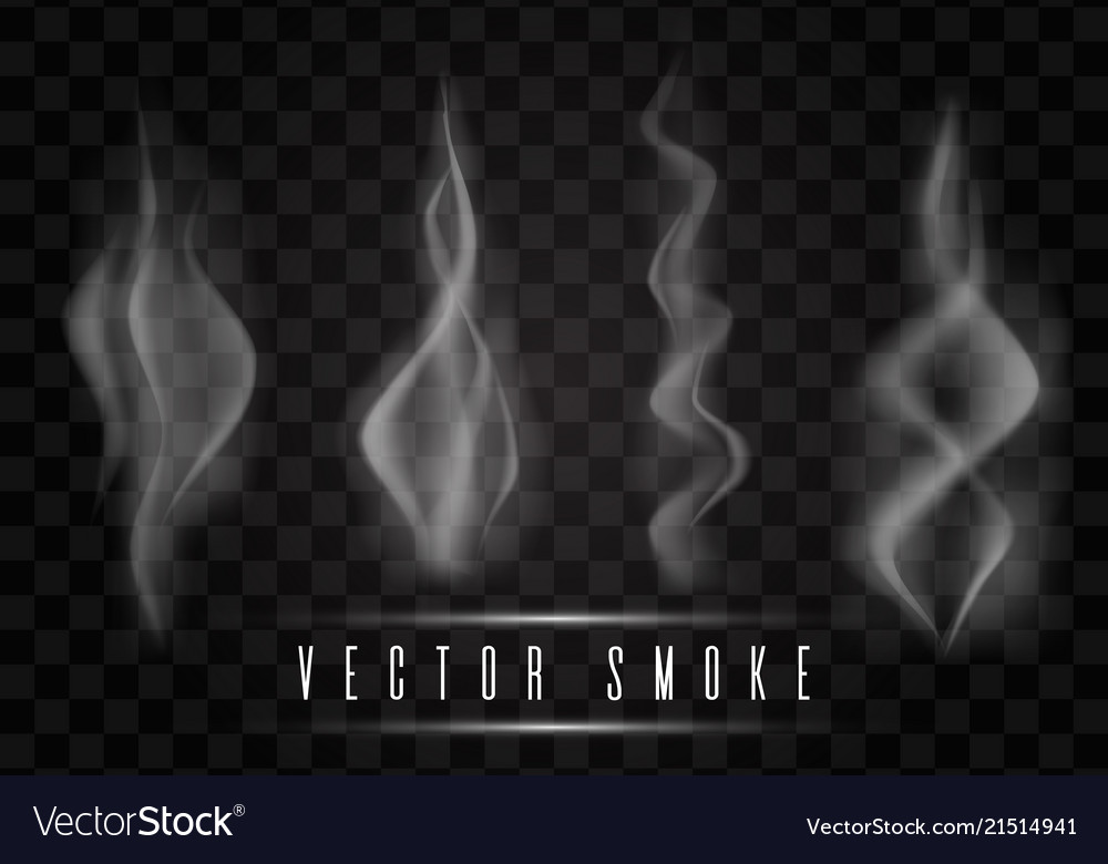 Smoke collection Royalty Free Vector Image - VectorStock