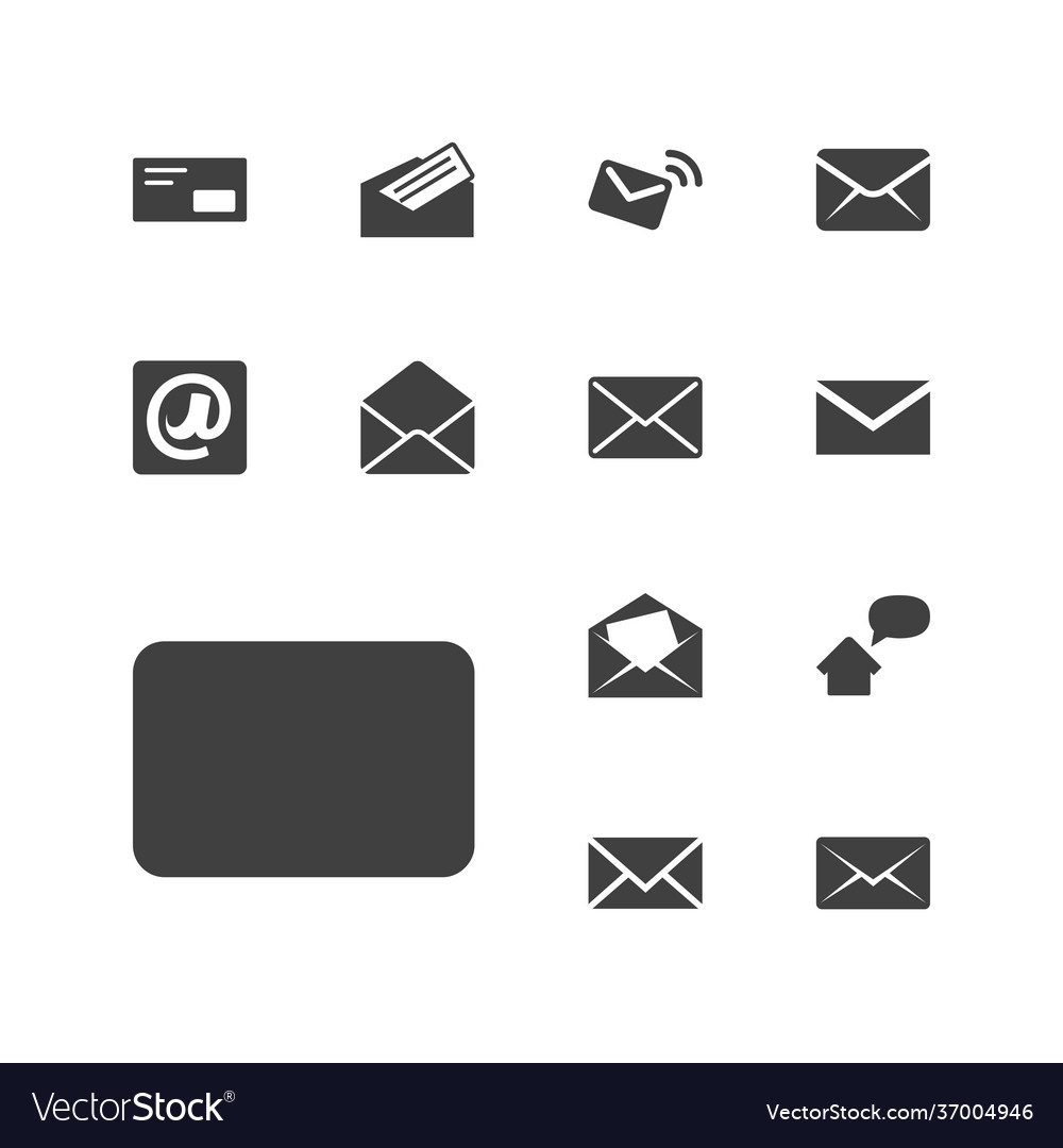 Address icons Royalty Free Vector Image - VectorStock