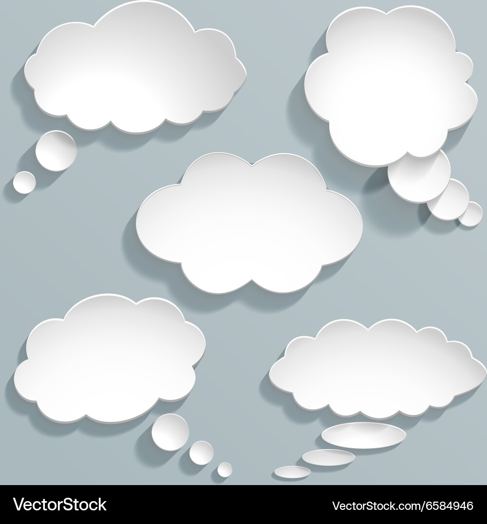 Clouds collection Royalty Free Vector Image - VectorStock