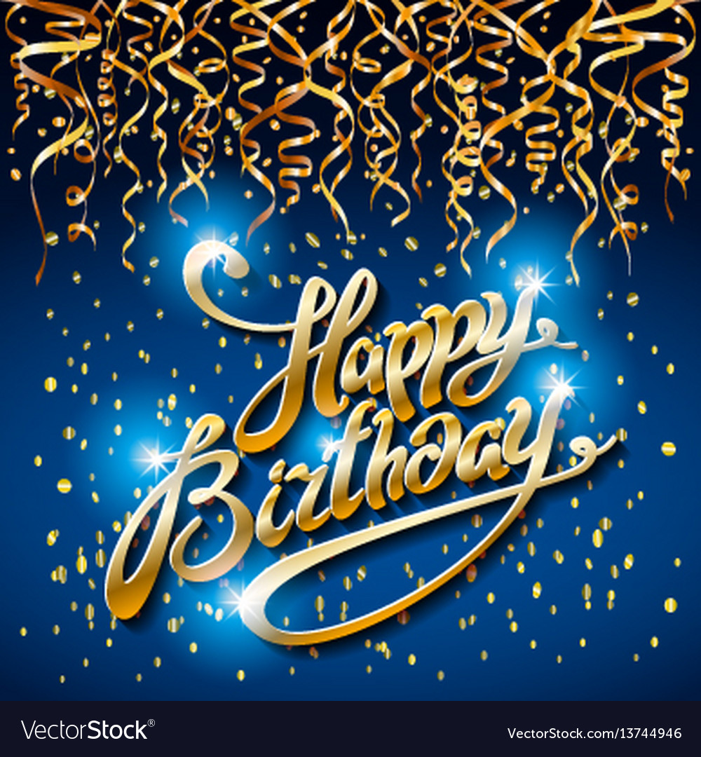 Concept party on blue dark background top view Vector Image