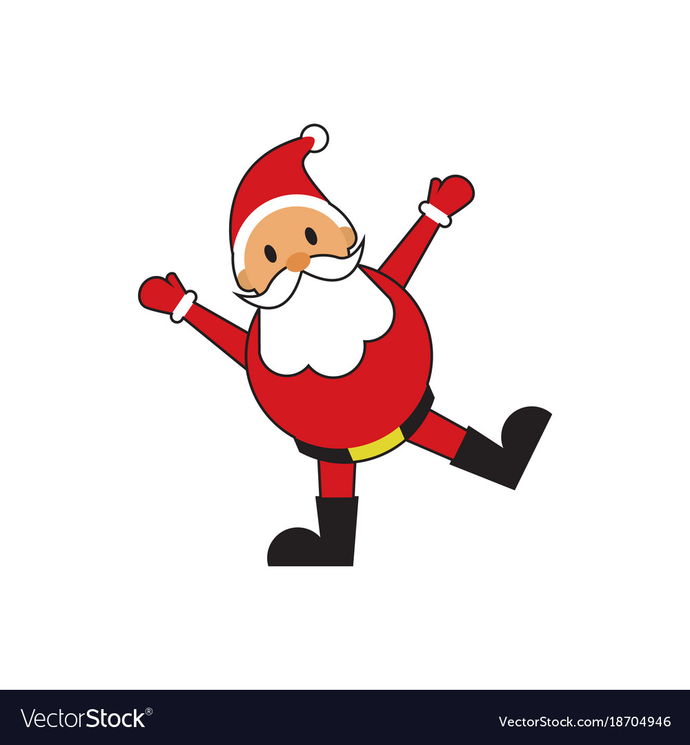 Cute happy santa claus