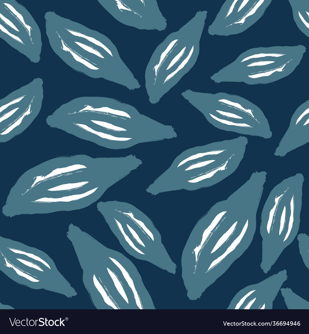 Foliage abstract seamless doodle pattern vector image Foliage abstract seamless doodle pattern