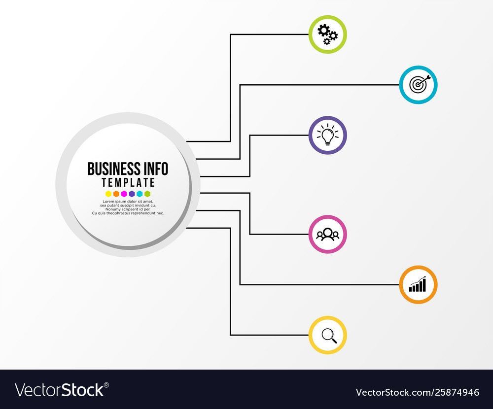 Infographic design template with options steps