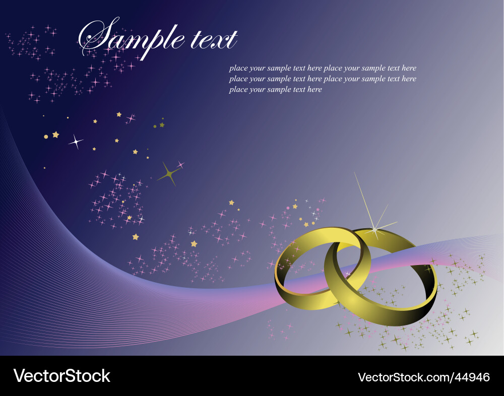 Wedding card Royalty Free Vector Image - VectorStock