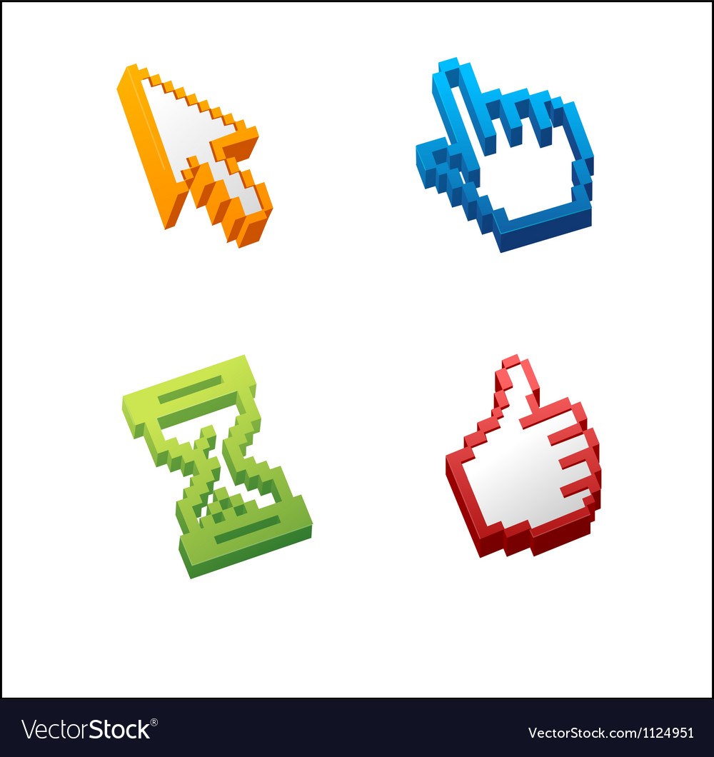 Computer cursors Royalty Free Vector Image - VectorStock