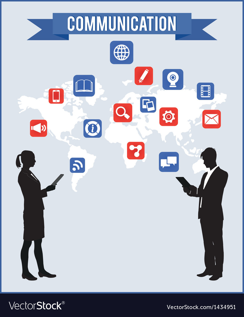 Concept of communication Royalty Free Vector Image