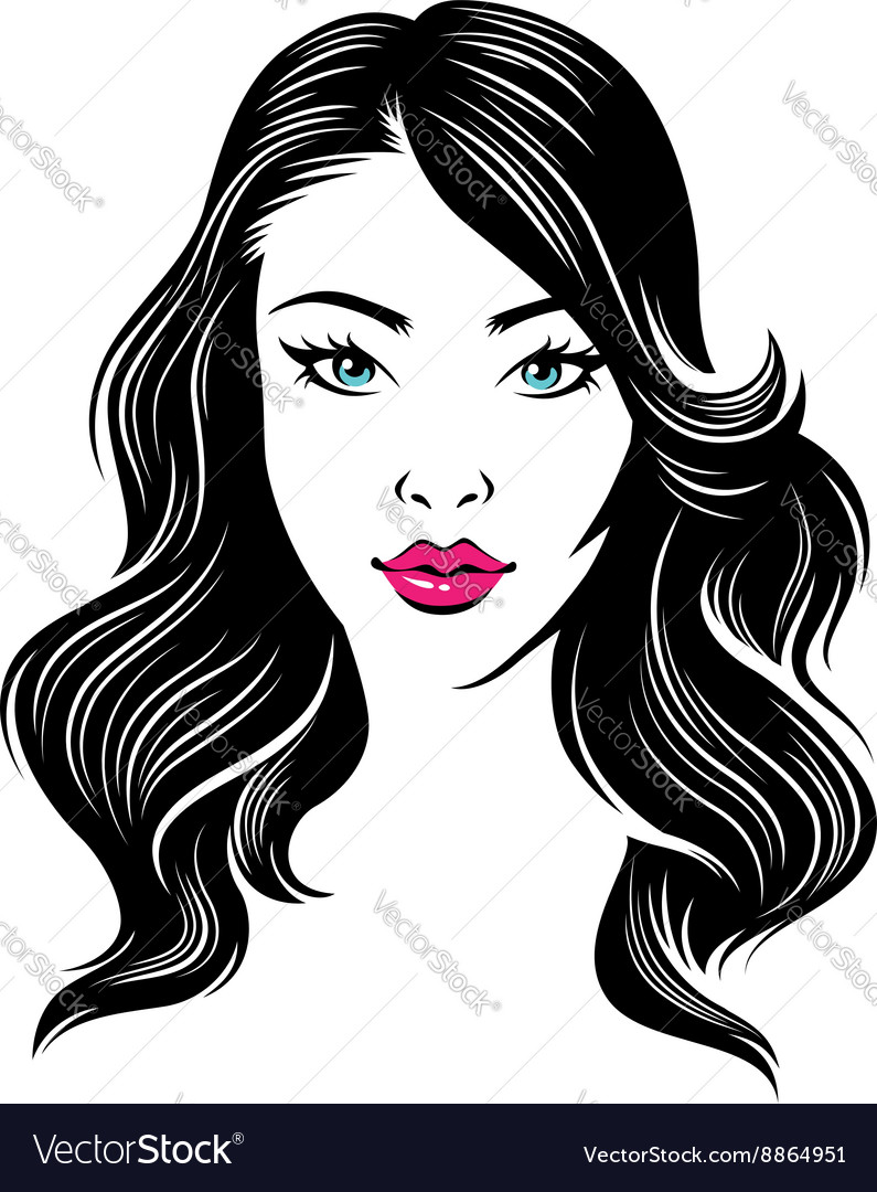 Girl hair Royalty Free Vector Image - VectorStock