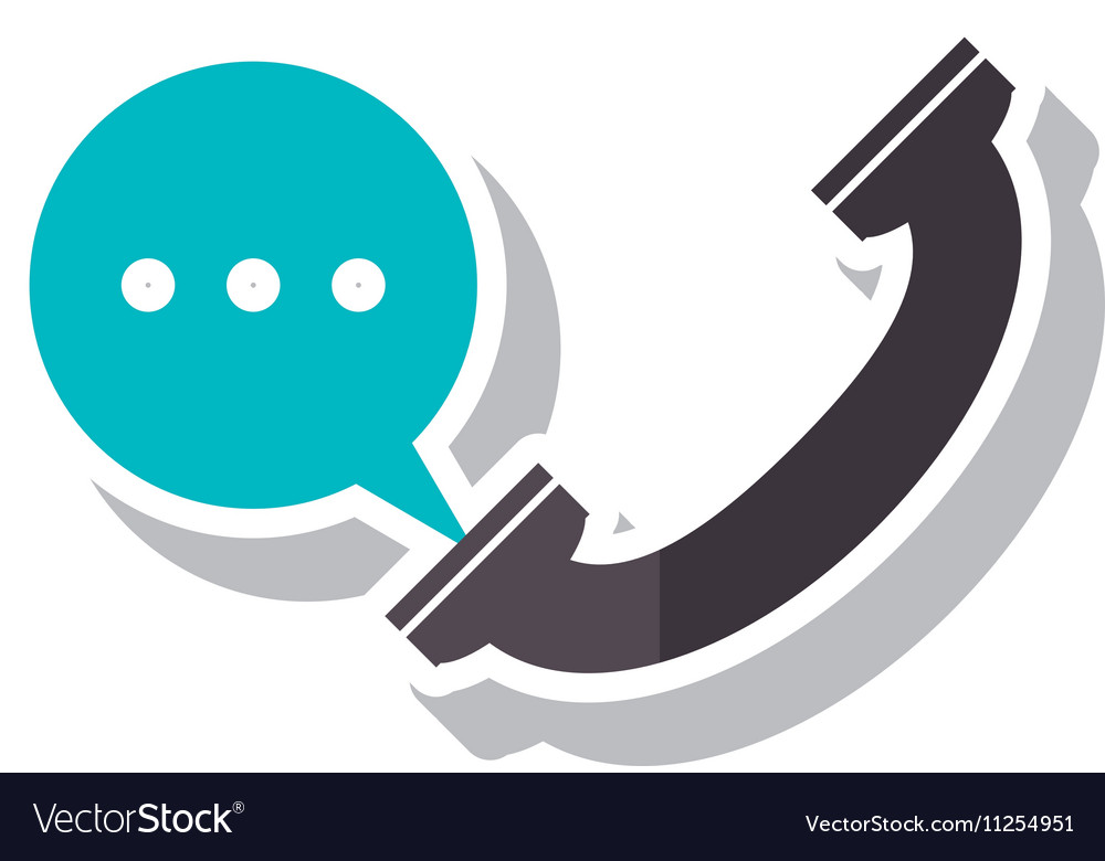 Isolated phone with bubble design Royalty Free Vector Image