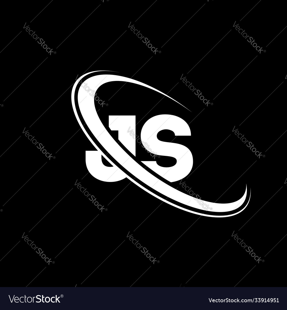 Js Logo J S Design White Letter Jsj S Letter Vector Image