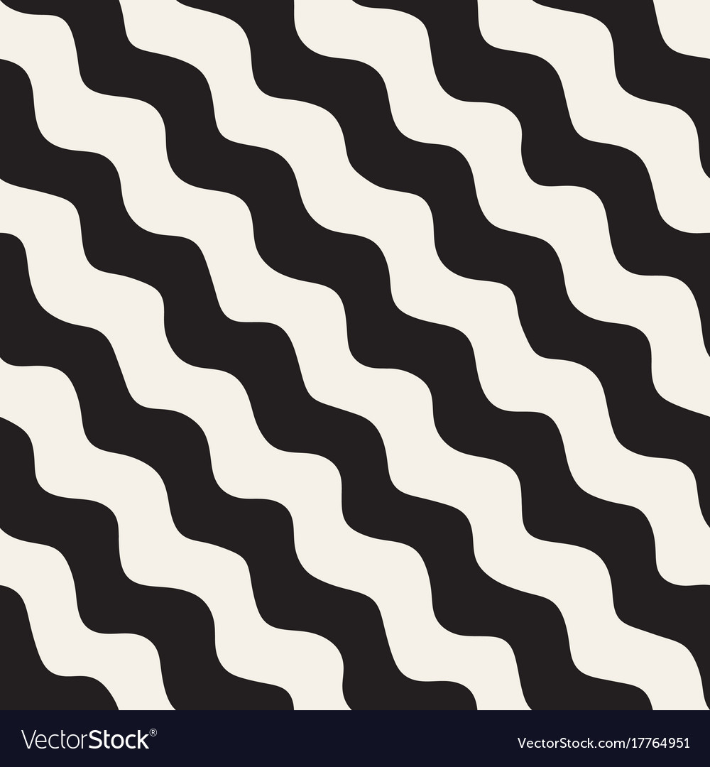 Seamless pattern with hand drawn waves abstract