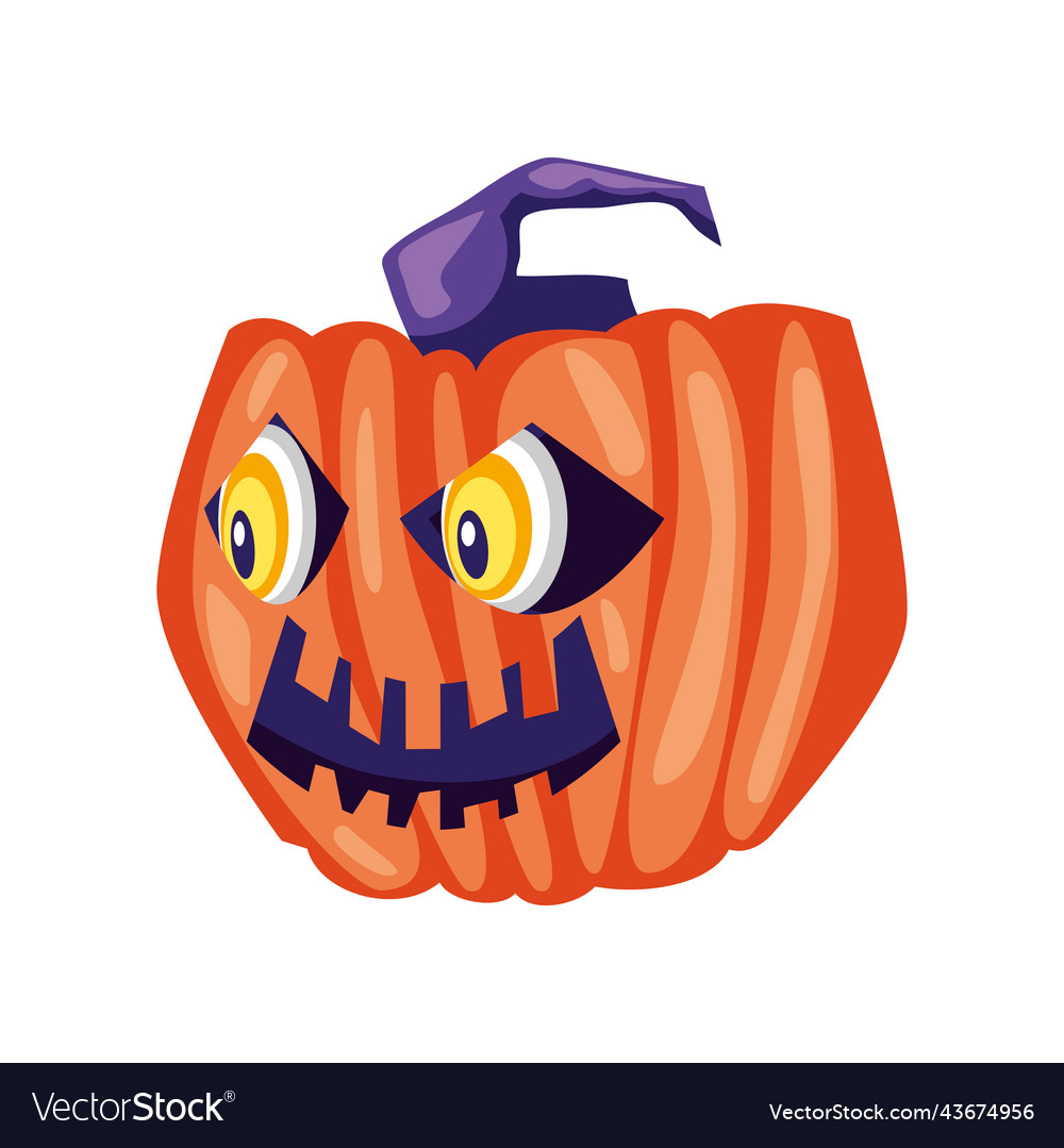 Halloween creepy pumpkin