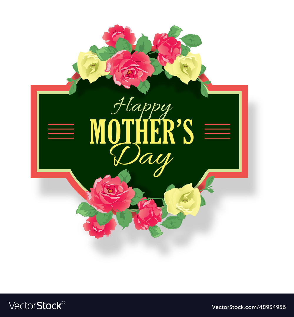 Mothers Day Label Royalty Free Vector Image Vectorstock