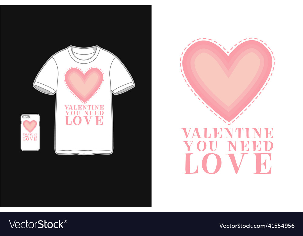 Valentine Sie brauchen lovet-shirt mockup niedlich