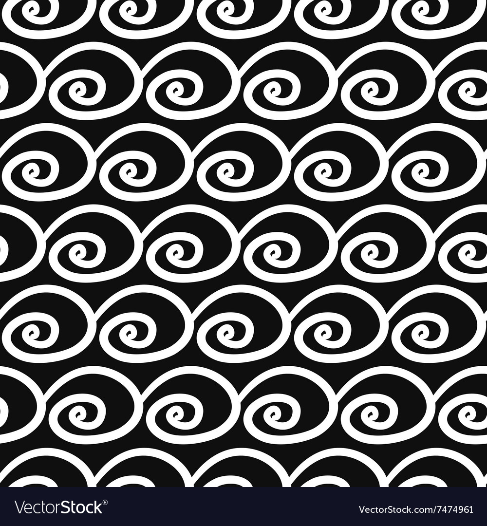 Abstract seamless pattern with swirls