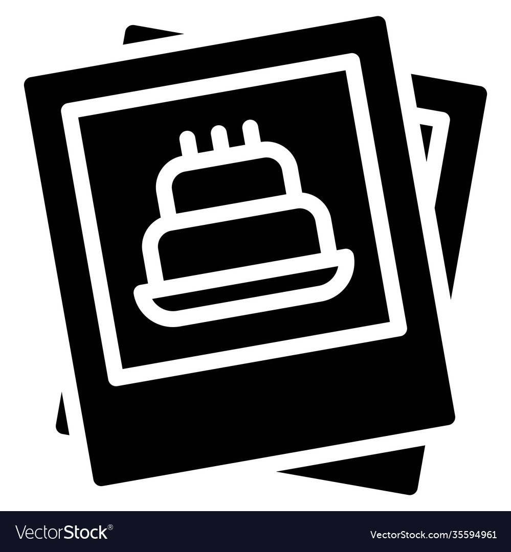 Geburtstag Party Foto Icon