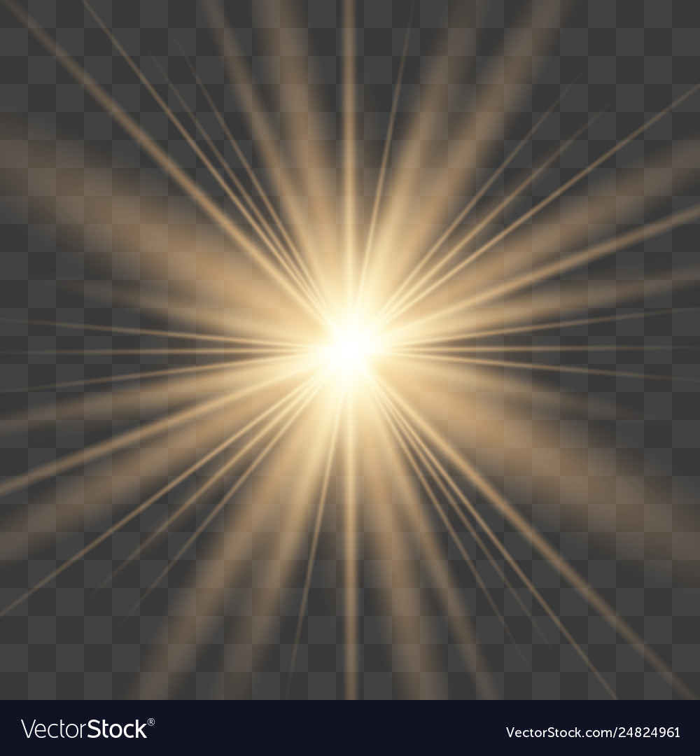 Exploding Star Burst - Gold Sparkle