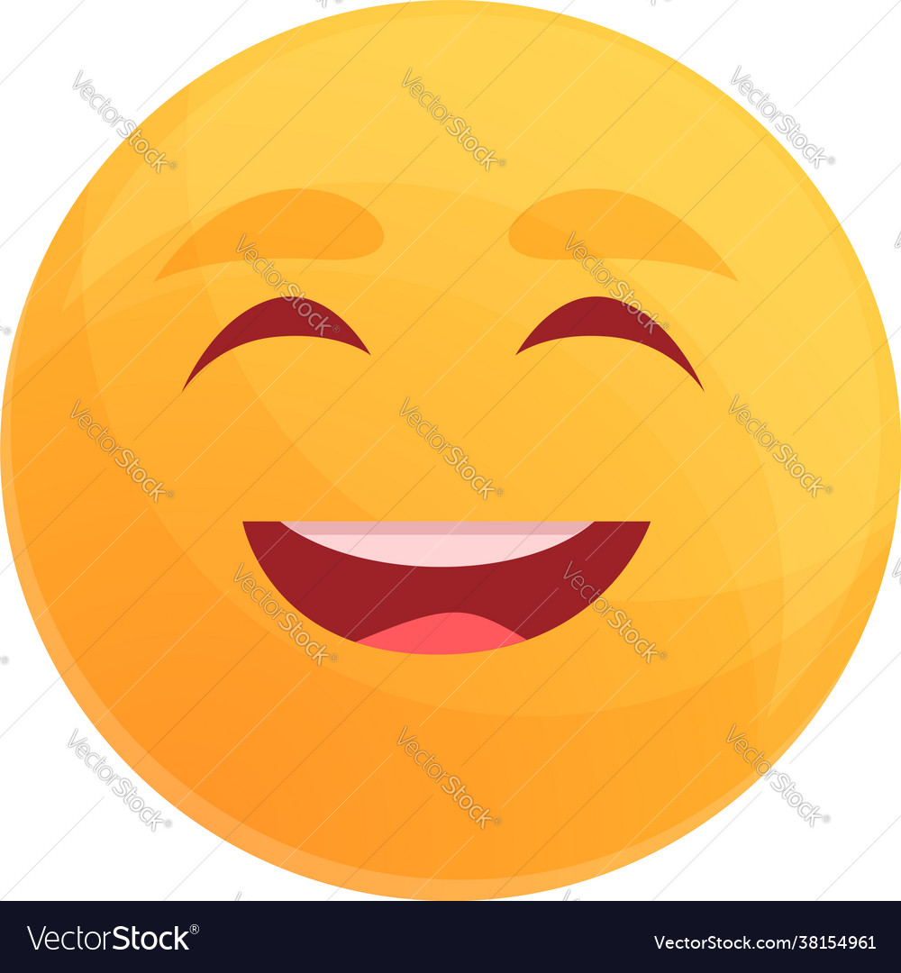 Funny smile icon cartoon style Royalty Free Vector Image Funny smile icon cartoon style Royalty Free Vector Image