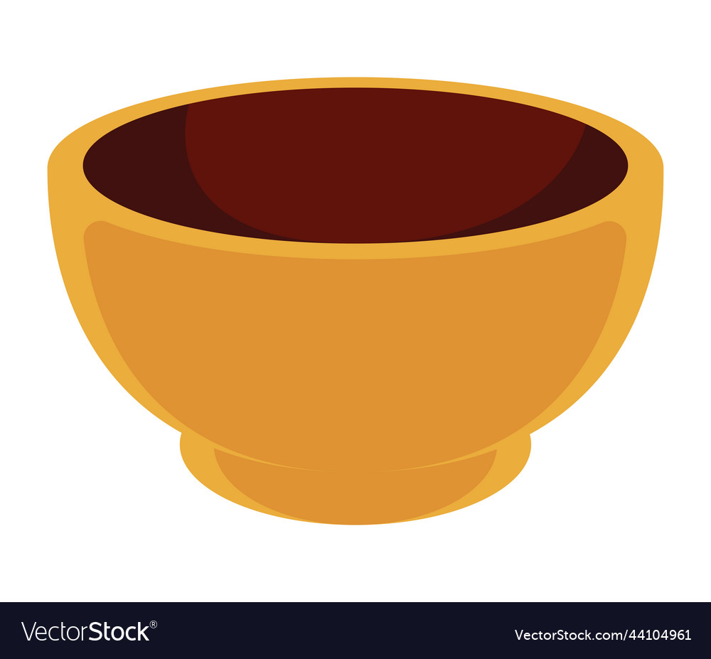 Golden bowl decoration Royalty Free Vector Image