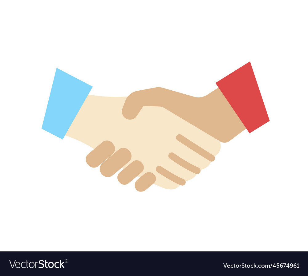 Hand Shake Icon Royalty Free Vector Image - Vectorstock