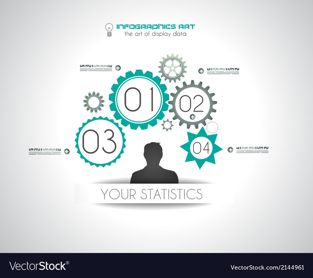 Infographics concept to display your data Vector Image