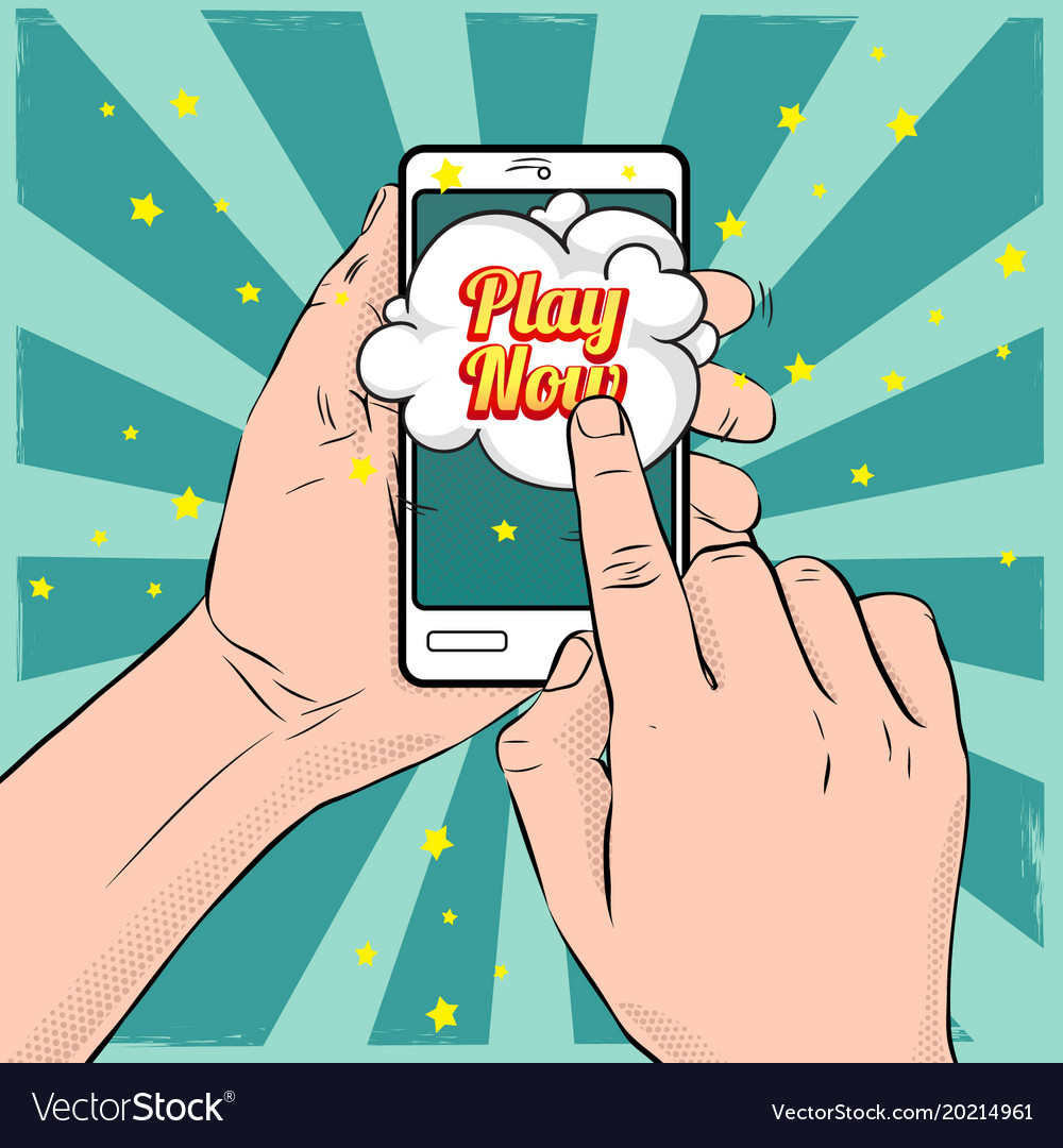 Play now Royalty Free Vector Image - VectorStock