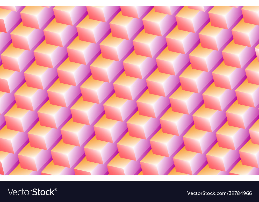 Abstract cubes background vector image Abstract cubes background