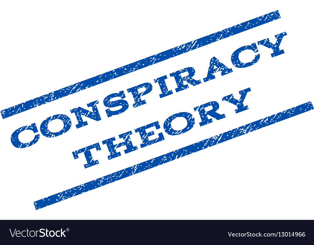 Conspiracy theory watermark stamp Royalty Free Vector Image