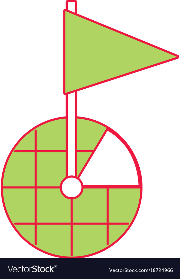 Gps navigation screen pointer map flag marker