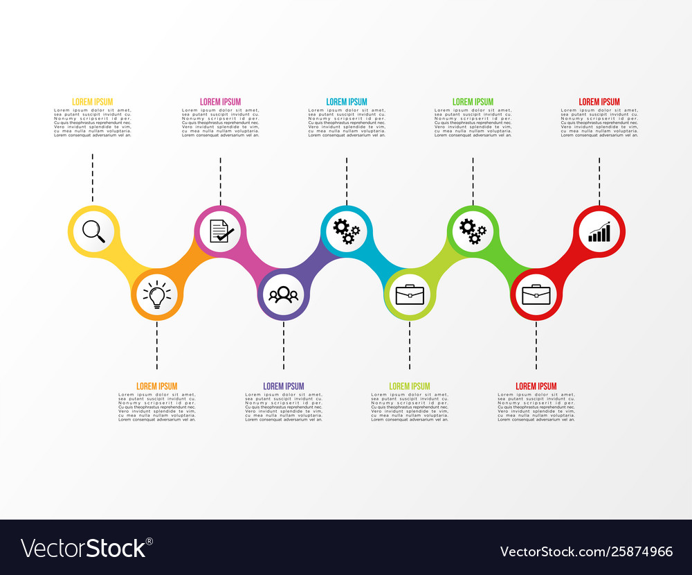 Infographic design template with options steps Vector Image