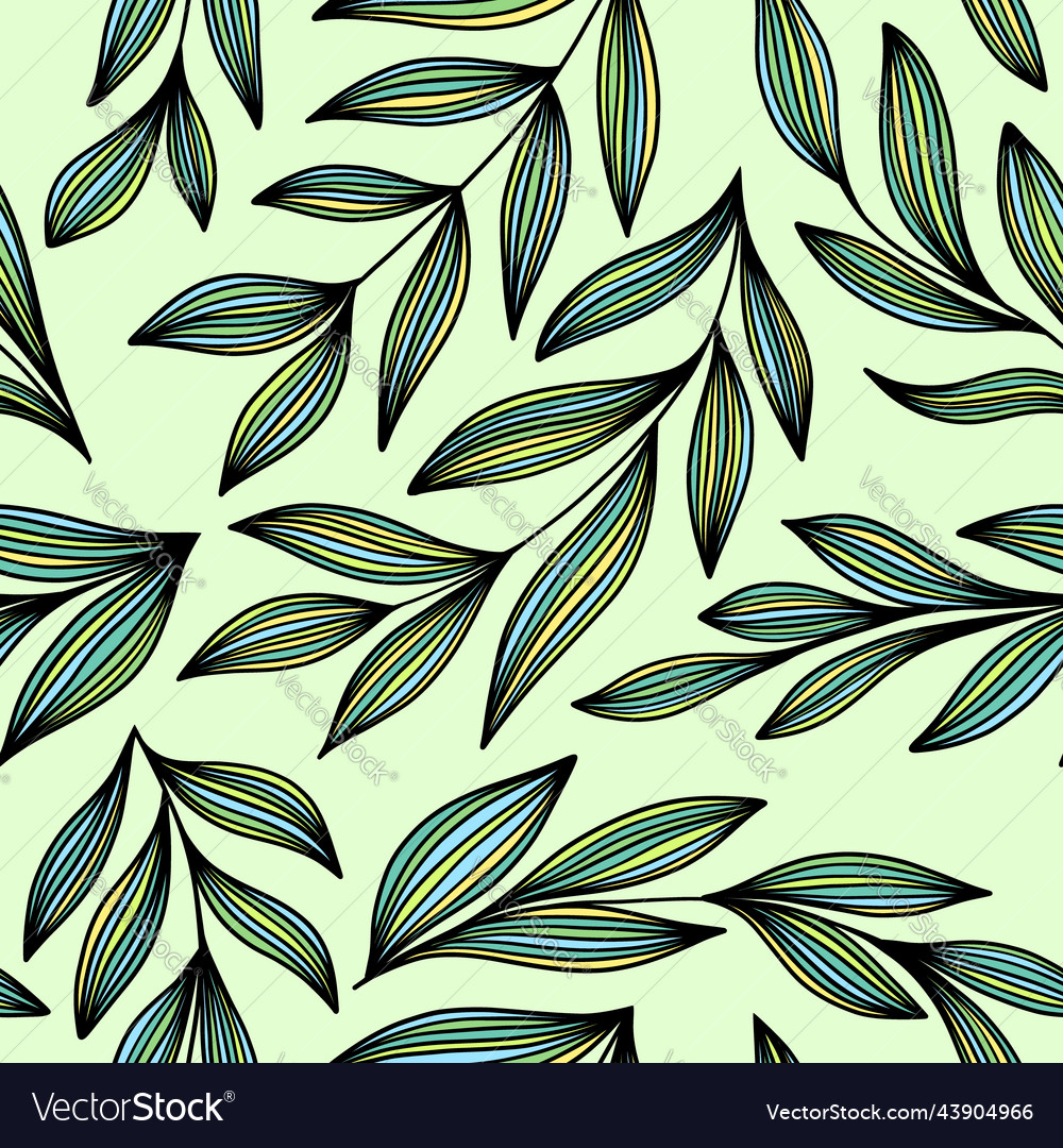 Pattern with striped branches