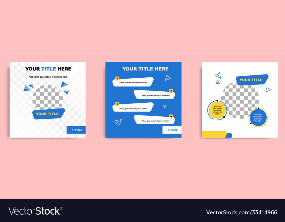Social media tutorial tip trick post template