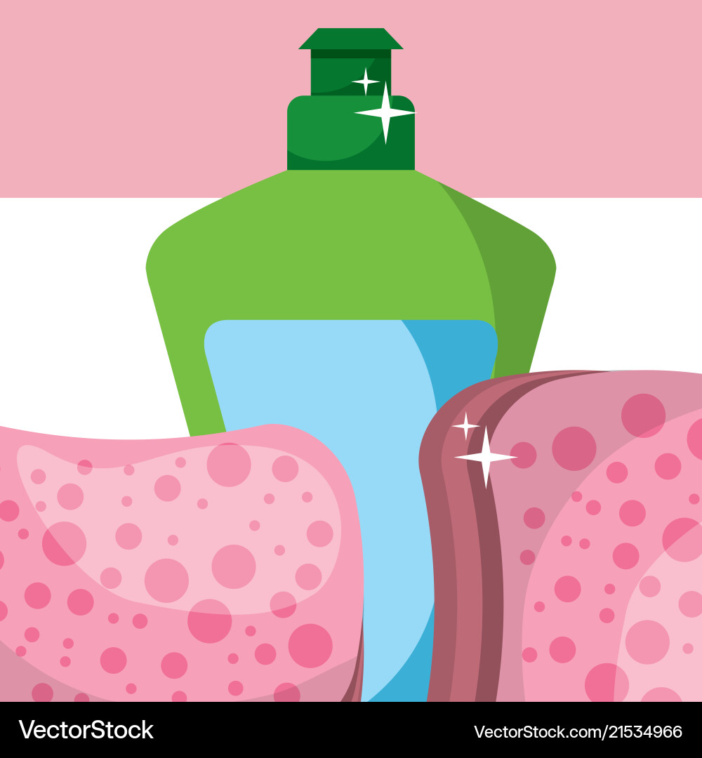 Spring cleaning concept Royalty Free Vector Image