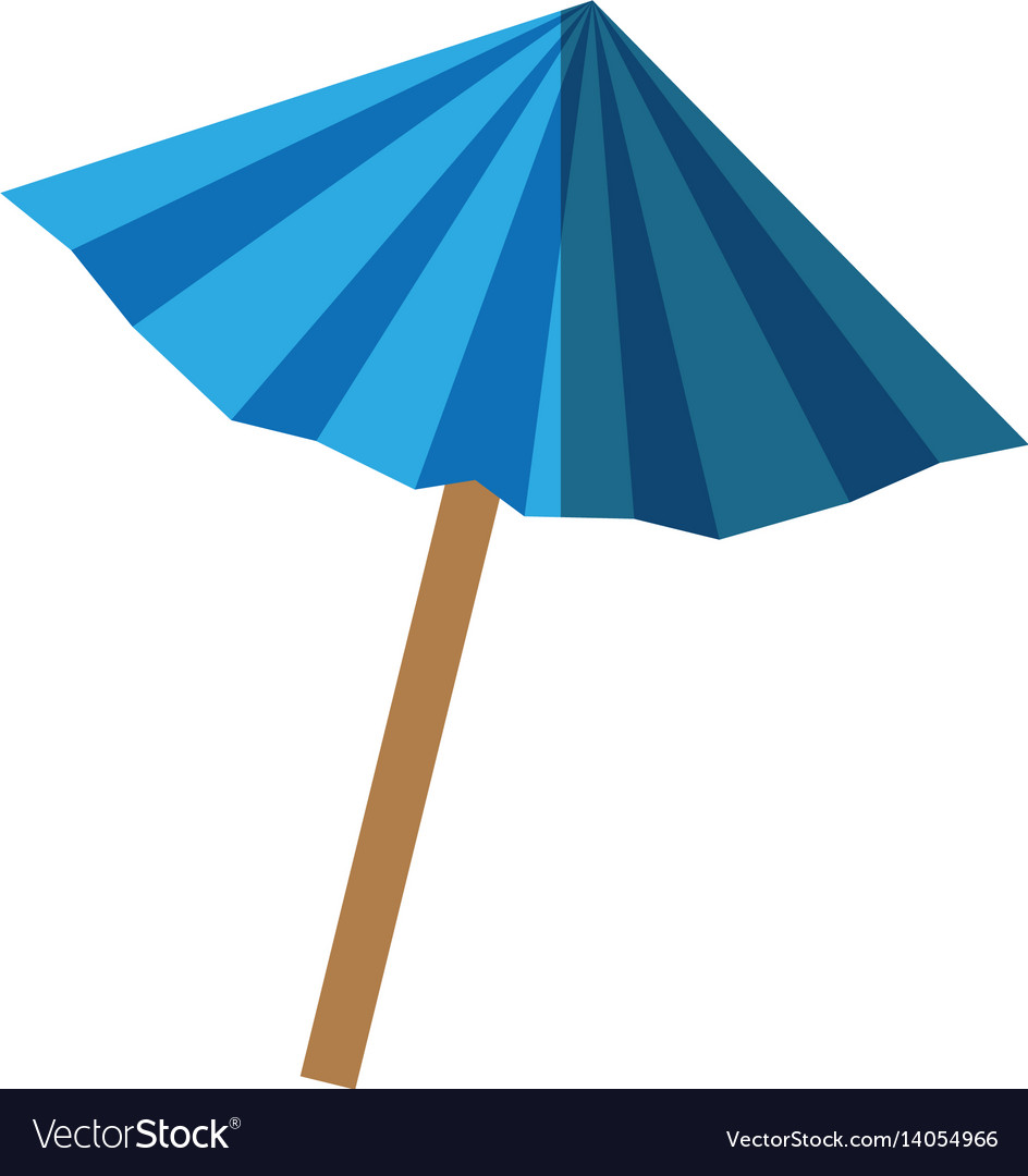 Umbrella cocktail isolated icon Royalty Free Vector Image