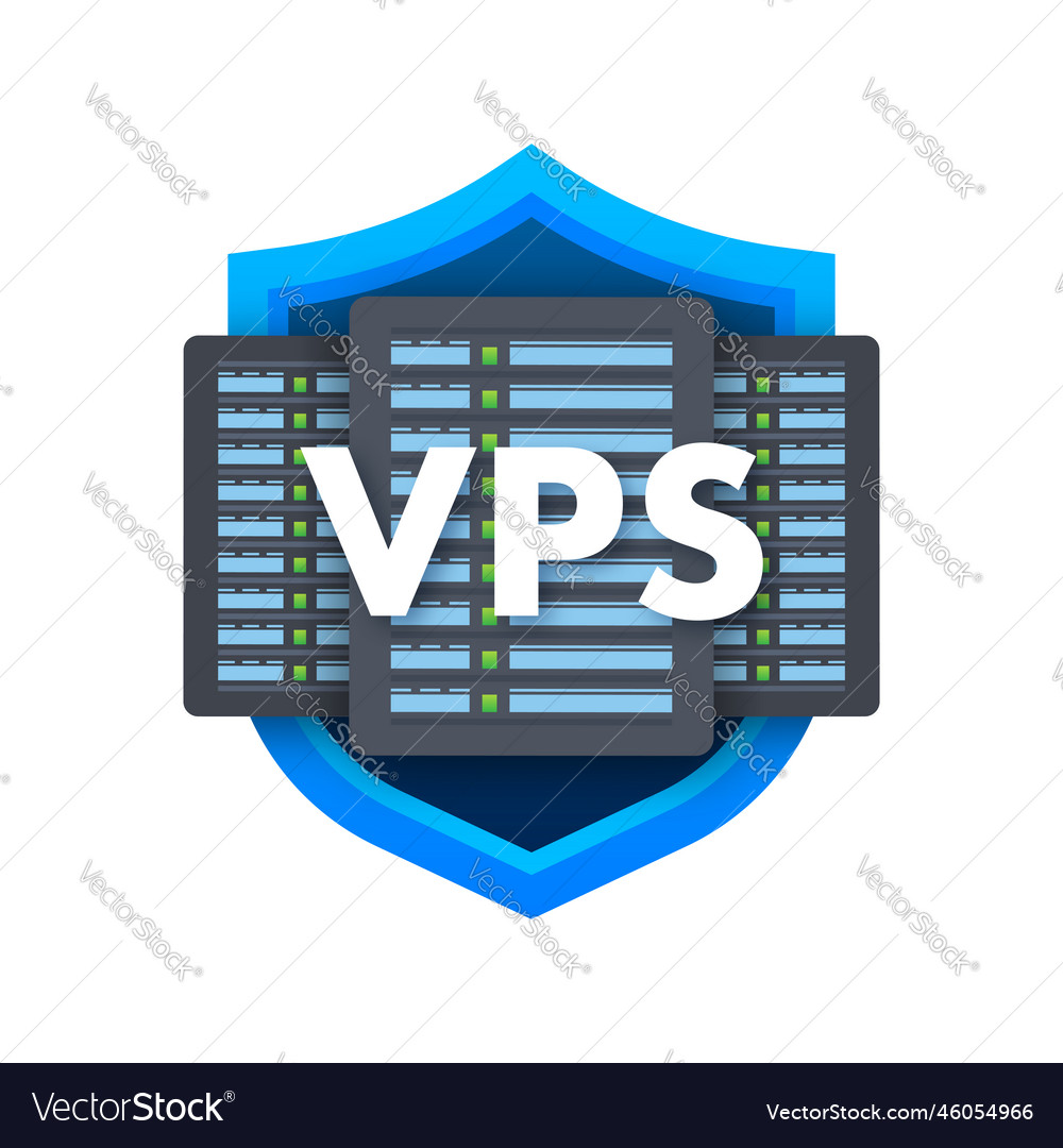 Vps virtuelle private Server-Webhosting-Dienste vector image Vps virtuelle private Server-Webhosting-Dienste