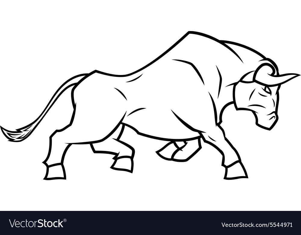 Angry Bull Vector Royalty-Free Stock Image - Storyblocks